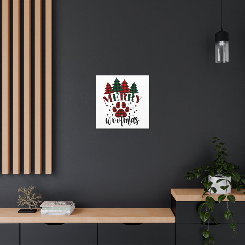 Merry Woofmas Canvas Wraps