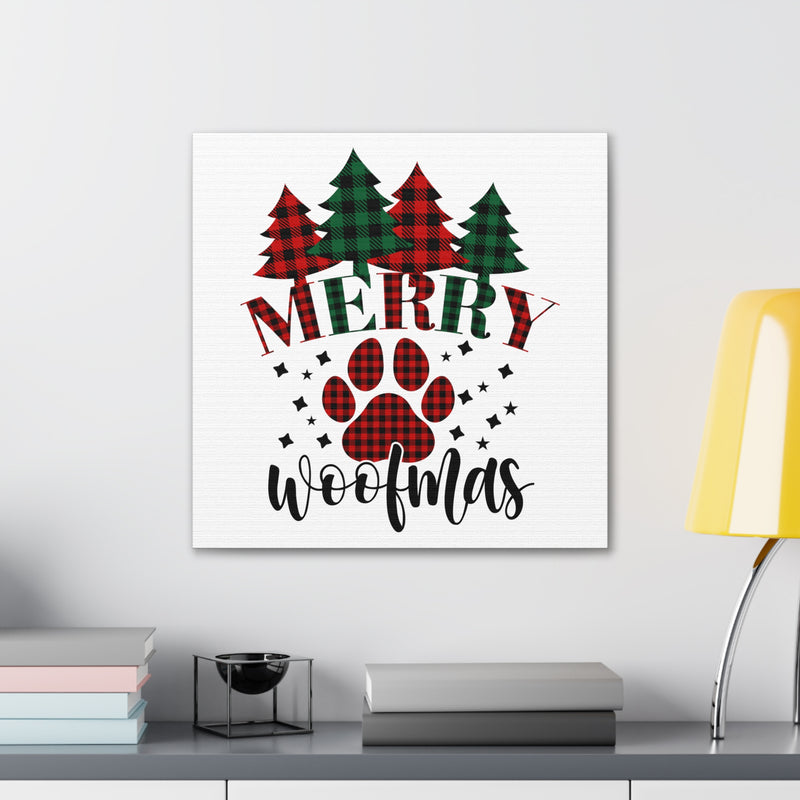 Merry Woofmas Canvas Wraps
