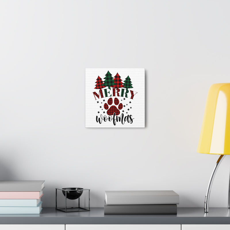Merry Woofmas Canvas Wraps
