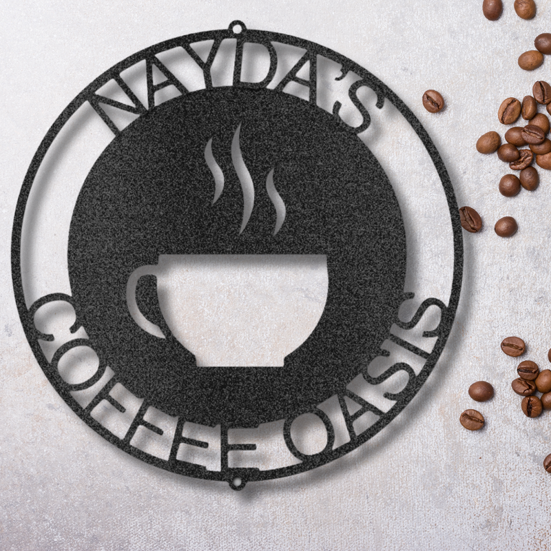 Customized Coffee Lover's Dream Decor - Steel Sign