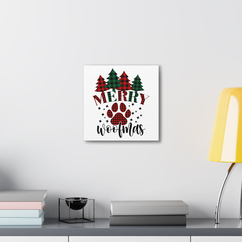 Merry Woofmas Canvas Wraps