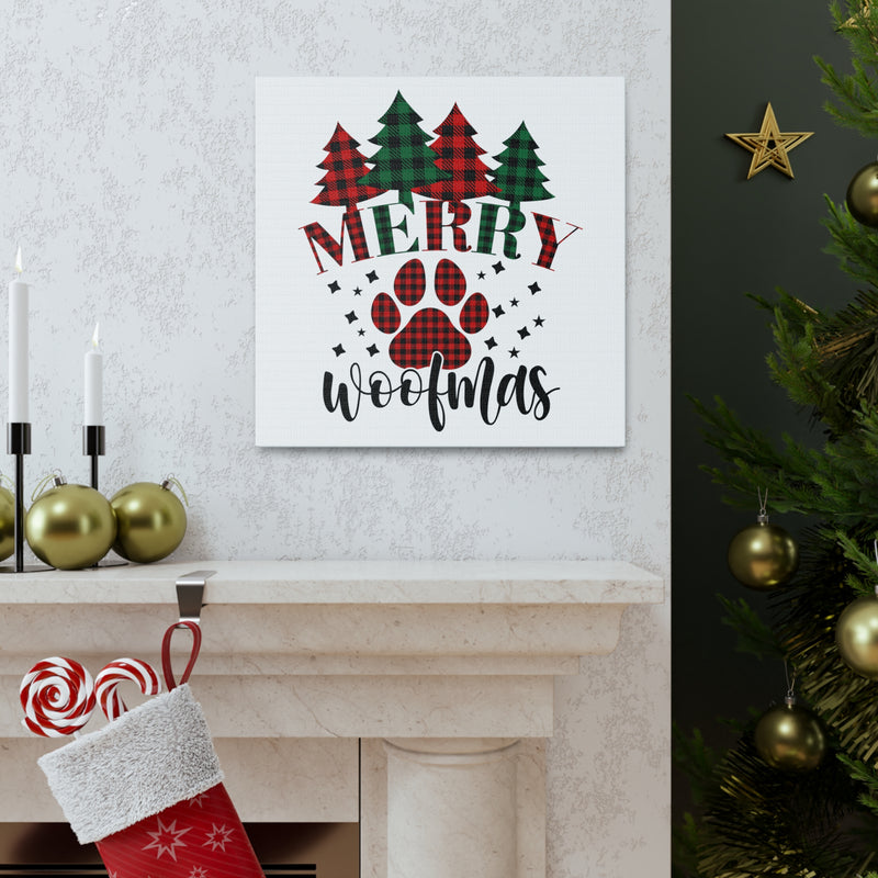 Merry Woofmas Canvas Wraps