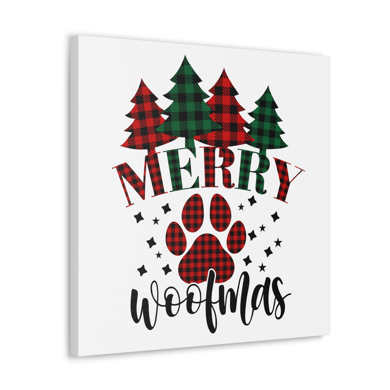 Merry Woofmas Canvas Wraps
