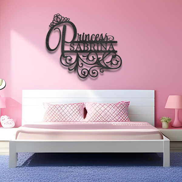 Princess Monogram - Steel Sign