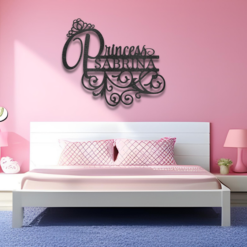 Princess Monogram Princess Monogram - Steel Sign – Nova Casa Store