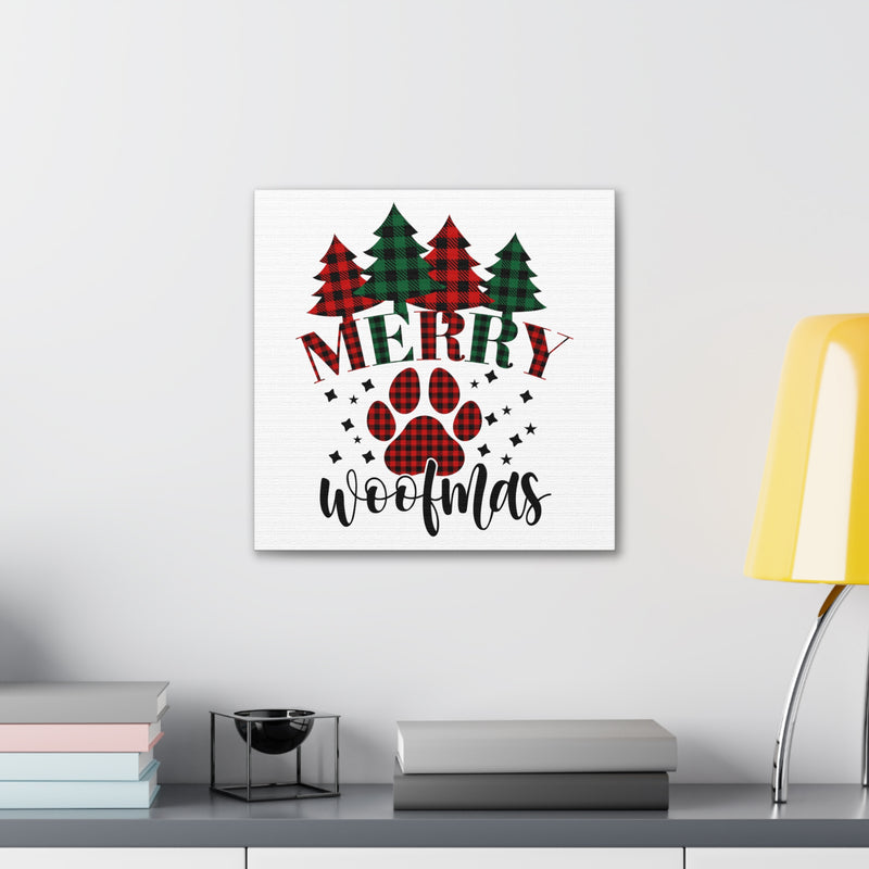 Merry Woofmas Canvas Wraps