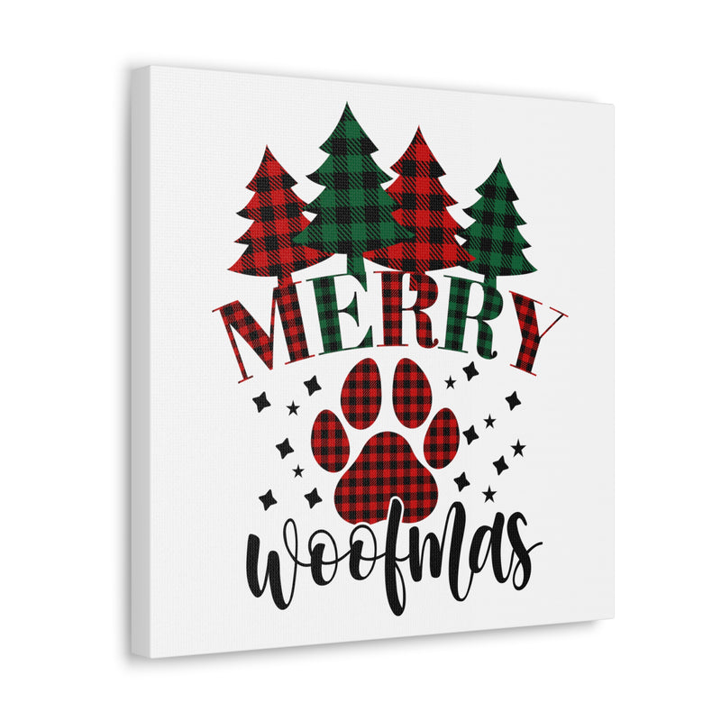 Merry Woofmas Canvas Wraps