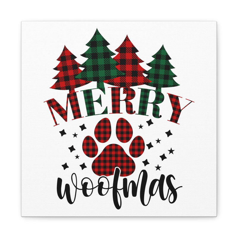 Merry Woofmas Canvas Wraps