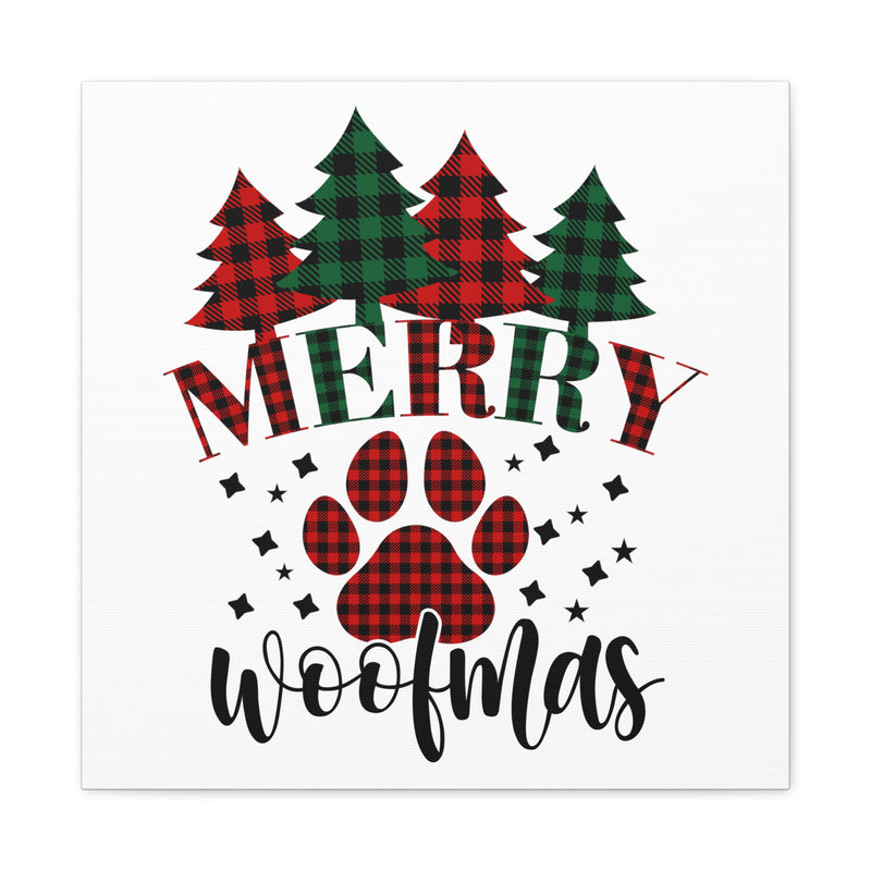 Merry Woofmas Canvas Wraps