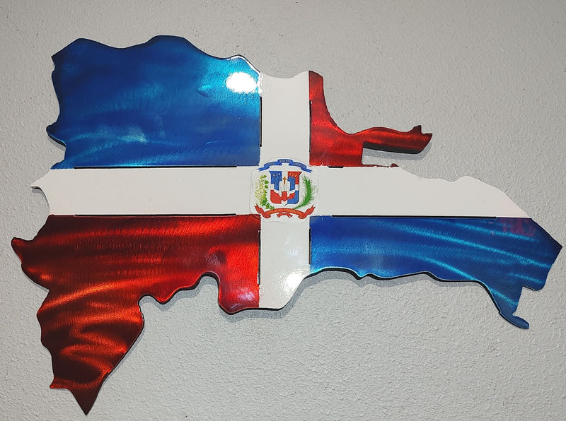 Dominican Republic Steel flag