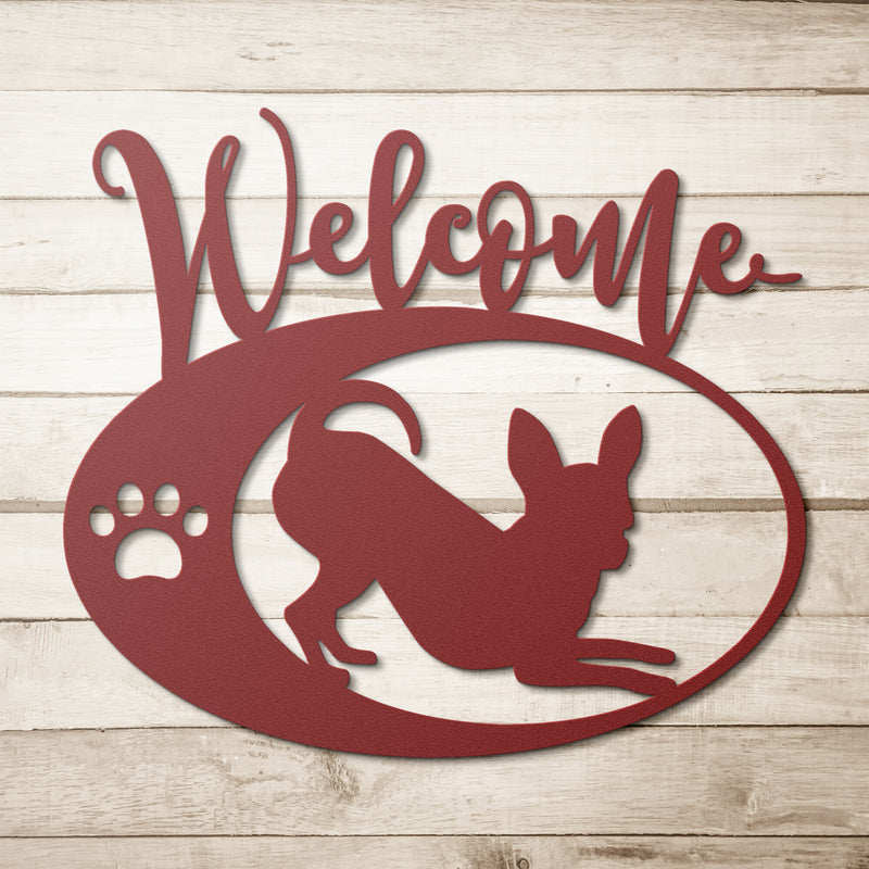 Chihuahua Welcome Sign