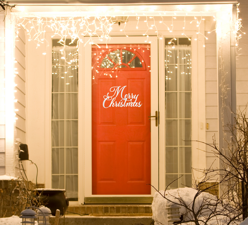 Merry Christmas Script - Steel Sign