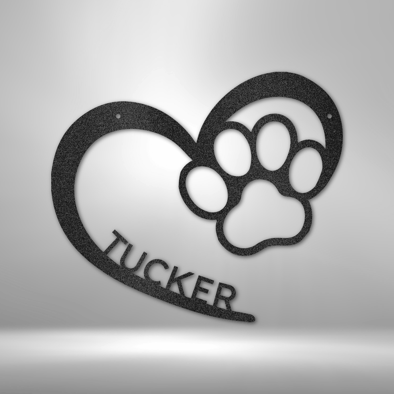 Personalized Puppy Name - Steel Sign