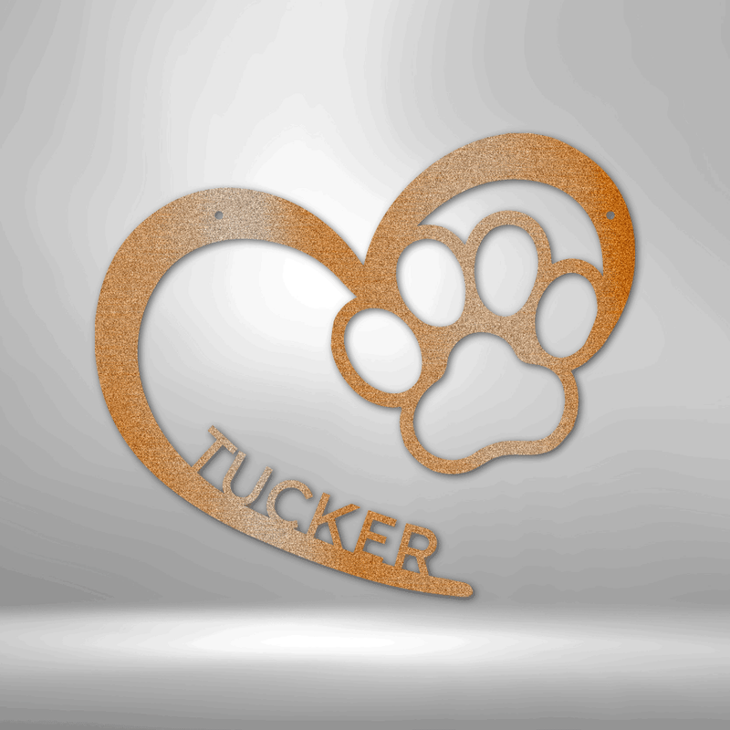 Personalized Puppy Name - Steel Sign