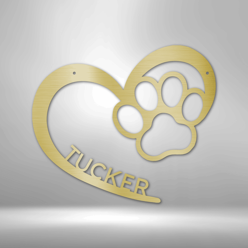 Personalized Puppy Name - Steel Sign