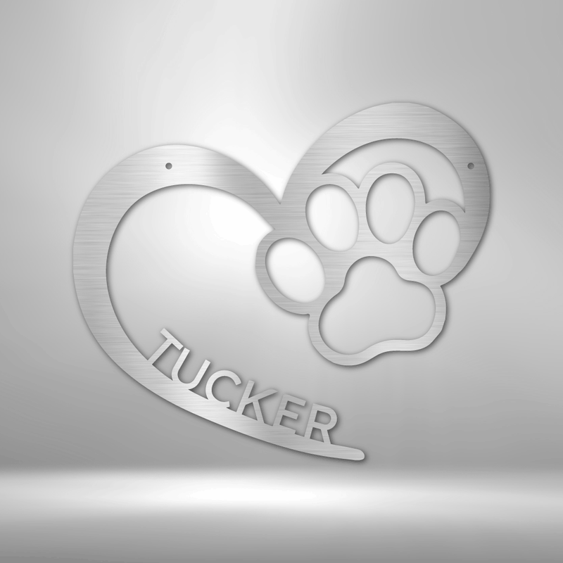 Personalized Puppy Name - Steel Sign