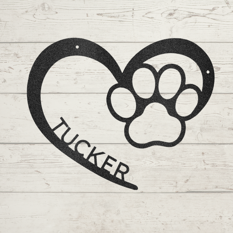 Personalized Puppy Name - Steel Sign