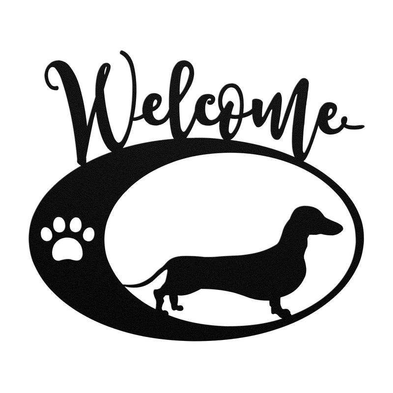 Dachshund Welcome Sign