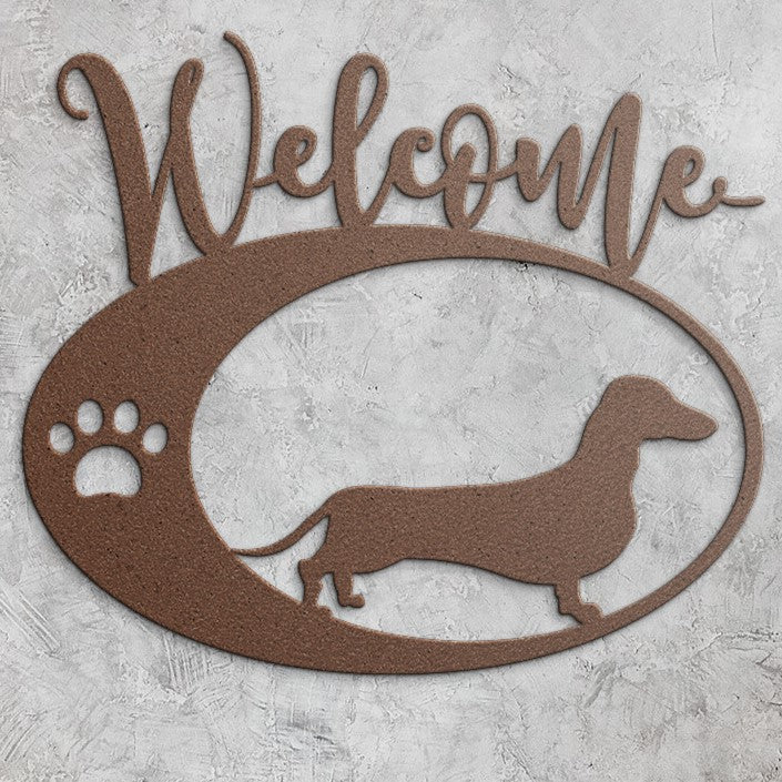 Dachshund Welcome Sign